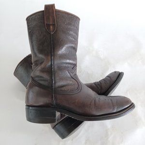 🤠 Vintage Leather Western/Cowboy Boots Size 7 EE 🤠